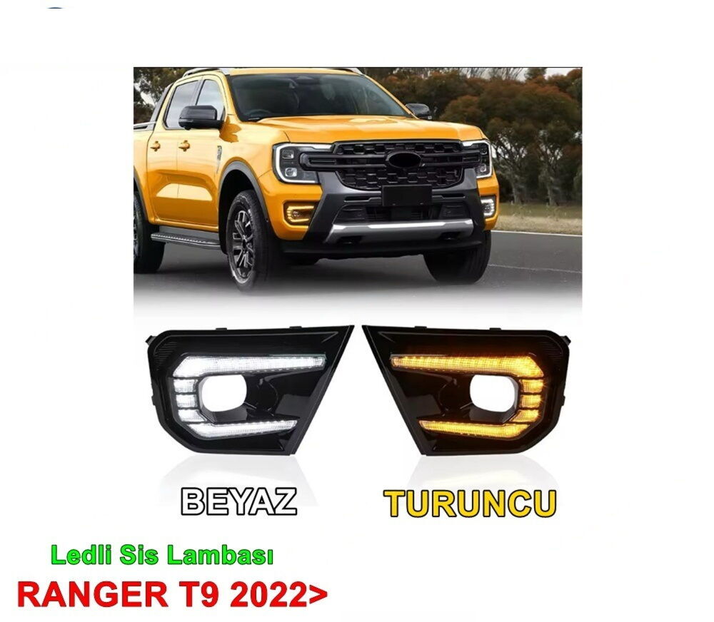 FORD RANGER T9 2022+ LEDLI SIS TURUNCU BEYAZ