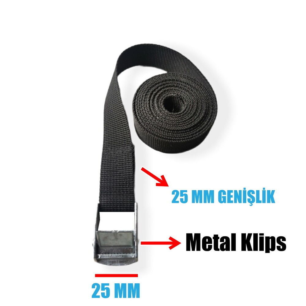 Metal Sıkıştırmalı Strap Perlon 200 cm
