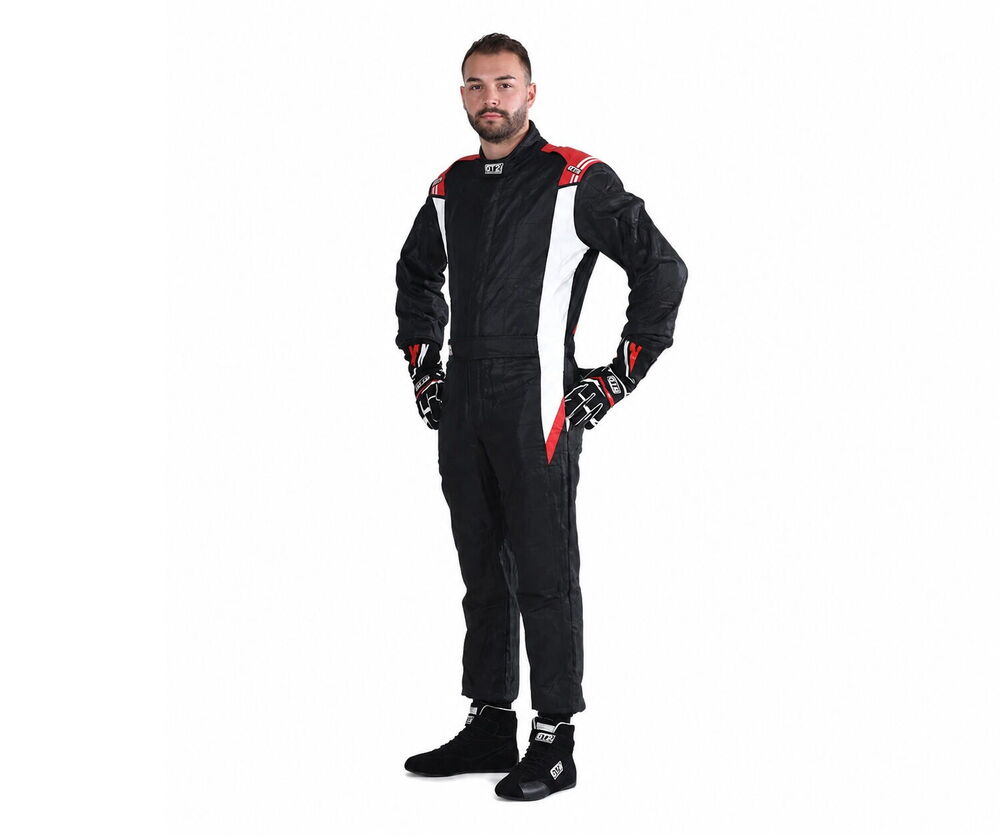 GT2i Race 3 FIA 8856-2018 Yarış Tulumu Siyah/Kırmızı
