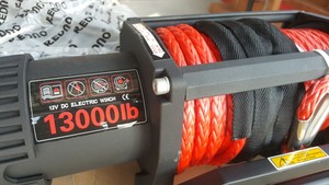  POWER 13000 LB Sentetik Halatlı Vinç REDBLACK