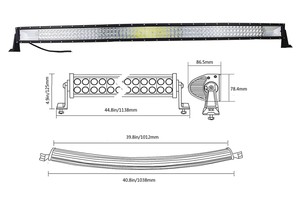 540W LED BAR DELİCİ YAYICI KAVİSLİ (110 CM)