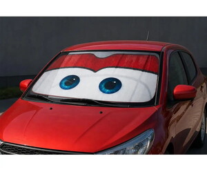 Şimşek McQueen Metalize Ön Cam Güneşliği 65x135 Cm