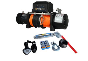 POWERMASS 13500 Sentetik Halatlı Vinç (Turuncu)