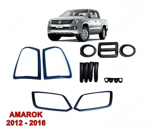 Volkswagen Amarok 2012-2016 Siyah Aksesuar Kaplama Seti