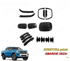 Volkswagen Amarok 2023+ Aventura Paket Siyah Aksesuar Kaplama Seti