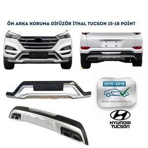 Hyundai Tucson Ön Arka Tampon Koruması Difüzör 15-18