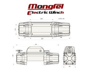  MONGREL 13500 LB Sentetik Halatlı Vinç