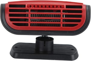  12V Araç Içi Cam Buğu Çözücü Mini Isıtıcı Fan KIRMIZI