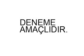 Deneme ürünüdür