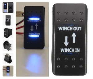  Vinç Düğme İLERİ - GERİ Rocker Switch IŞIKLI