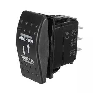  Vinç Düğme İLERİ - GERİ Rocker Switch IŞIKLI