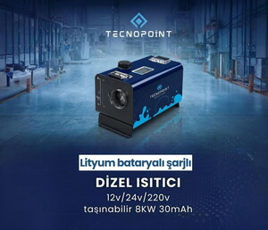 Tecnopoint Akülü 8Kw Taşınabilir Dizel Seyyar Isıtıcı Webasto
