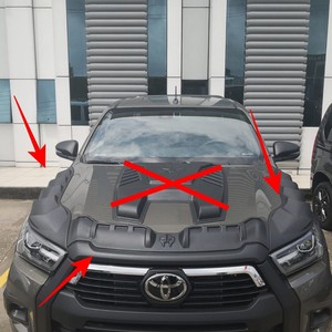  Hilux Dragon Pack Kaput Koruma 3 Parça 2021+