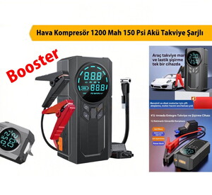 Akü Takviyeli Kompresör Şarjlı BOOSTER