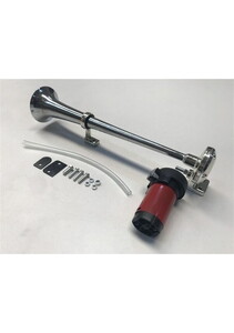  Korna Marine Krom Tek Borulu Motorlu 12V