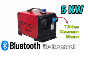 Mincy 5kw Evolation Çanta Tip Webasto 12/24/220V Bluetooth Türkçe Ekran