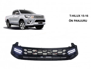 Toyota Hilux Revo Ön Panjur Siyah 2015 Ve Sonrası LED'li