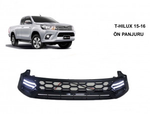  Toyota Hilux Revo Ön Panjur Siyah 2015 Ve Sonrası LED'li