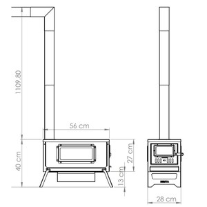  Remta Kamp Çadır Sobası (Camsız Model) - KM03(D)