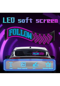  Led Matrix Panel Dijital Kayar Rgb Ekran 12 x 60 CM