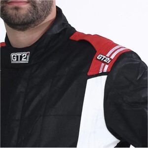  GT2i Race 3 FIA 8856-2018 Yarış Tulumu Siyah/Kırmızı
