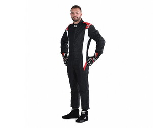 GT2i Race 3 FIA 8856-2018 Yarış Tulumu Siyah/Kırmızı