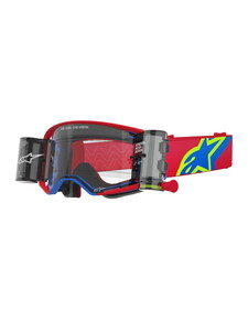 Alpinestars Supertech Corp Roll-Off Motokros Gözlüğü Kırmızı / Mavi