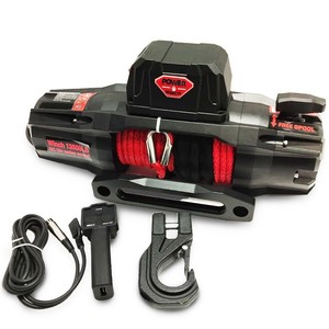 POWER 13500 PRO Sentetik Halatlı Vinç Kırmızı Halat